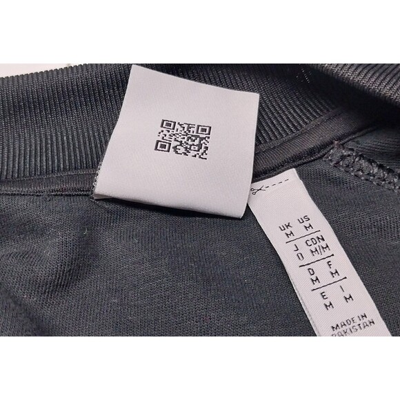 Adidas Men Medium Track Jacket Zip Up Black White Stripe Athletic Leisure Casual - Picture 14 of 14